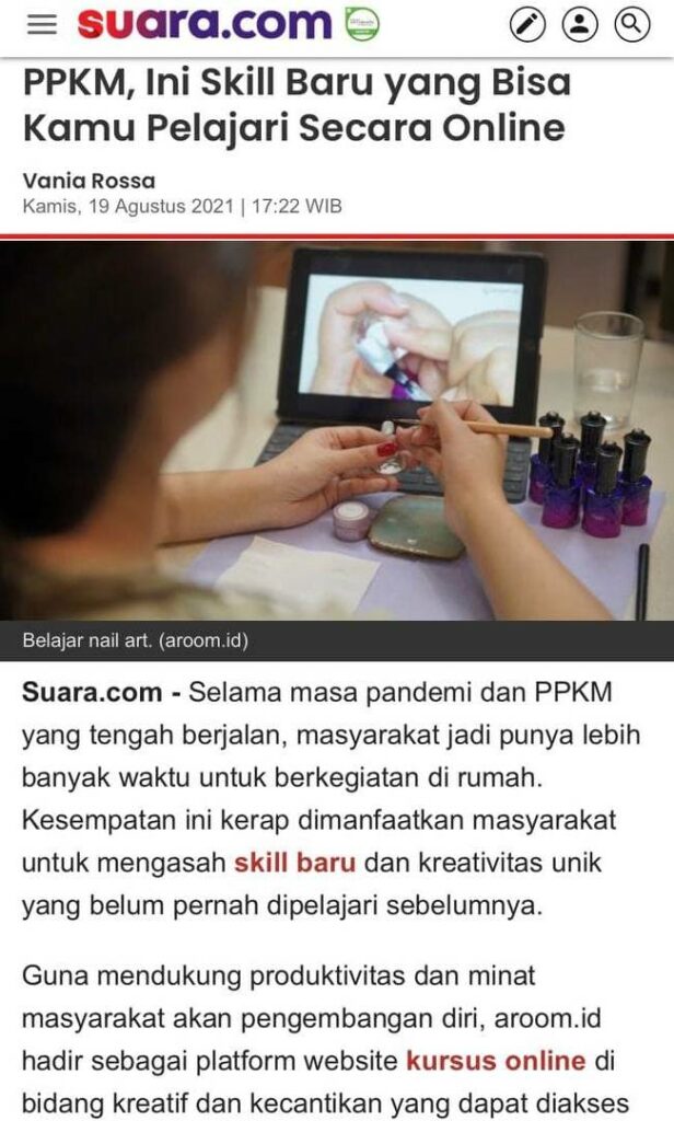 Media Suara - PPKM, Ini Skill Baru yang Bisa Kamu Pelajari Secara Online