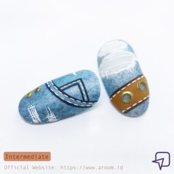 Carissa Nail Art Online Course Ripped Jeans Design